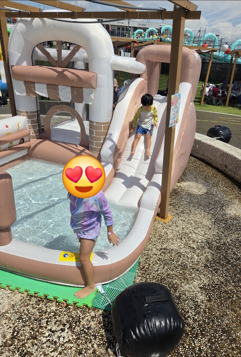 【子連れ体験談】フモット南アルプス ウォーターパークで6歳・4歳と遊んできた！見守り券や暑さ対策も紹介